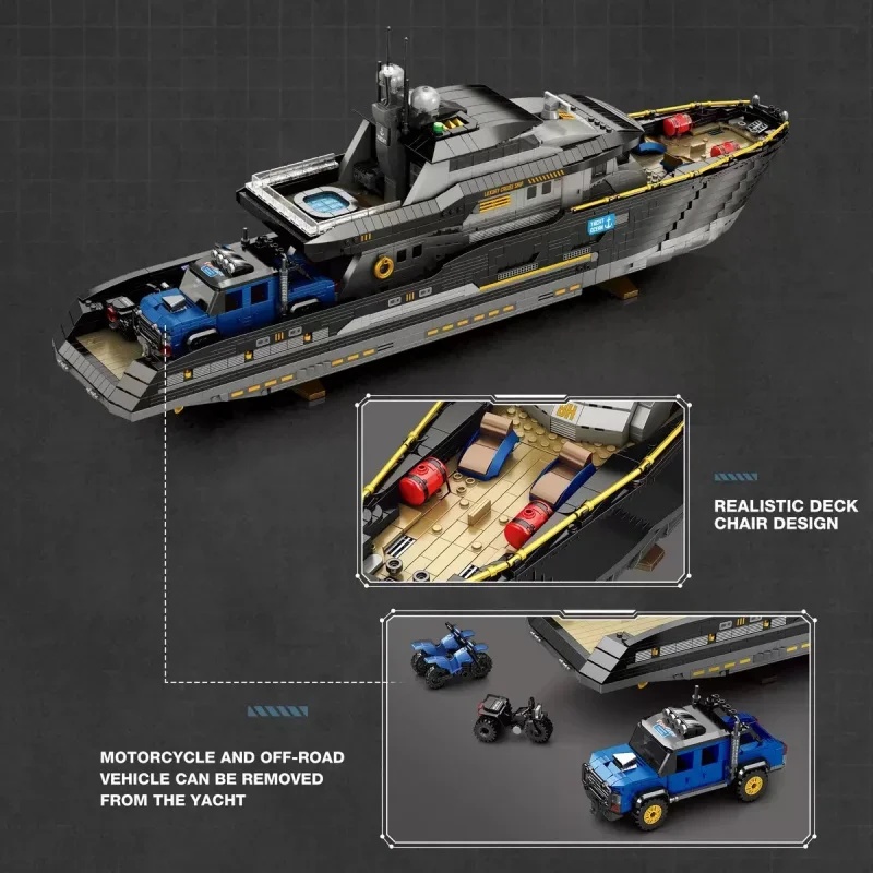 Reobrix 66103 Giant Luxury Yac - огляд і ціна Model Kit Yacht