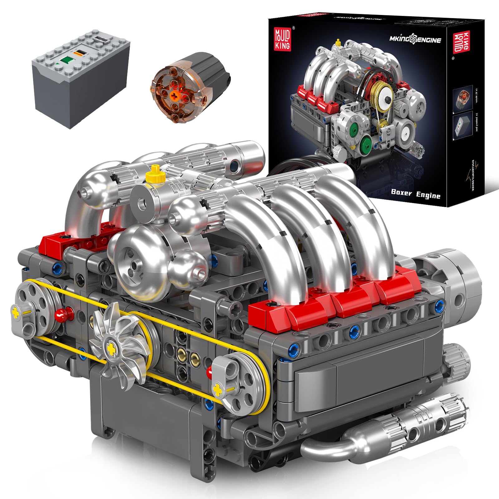 Mould King 10193 609Pcs Boxer  - огляд і ціна Model Kit Engine