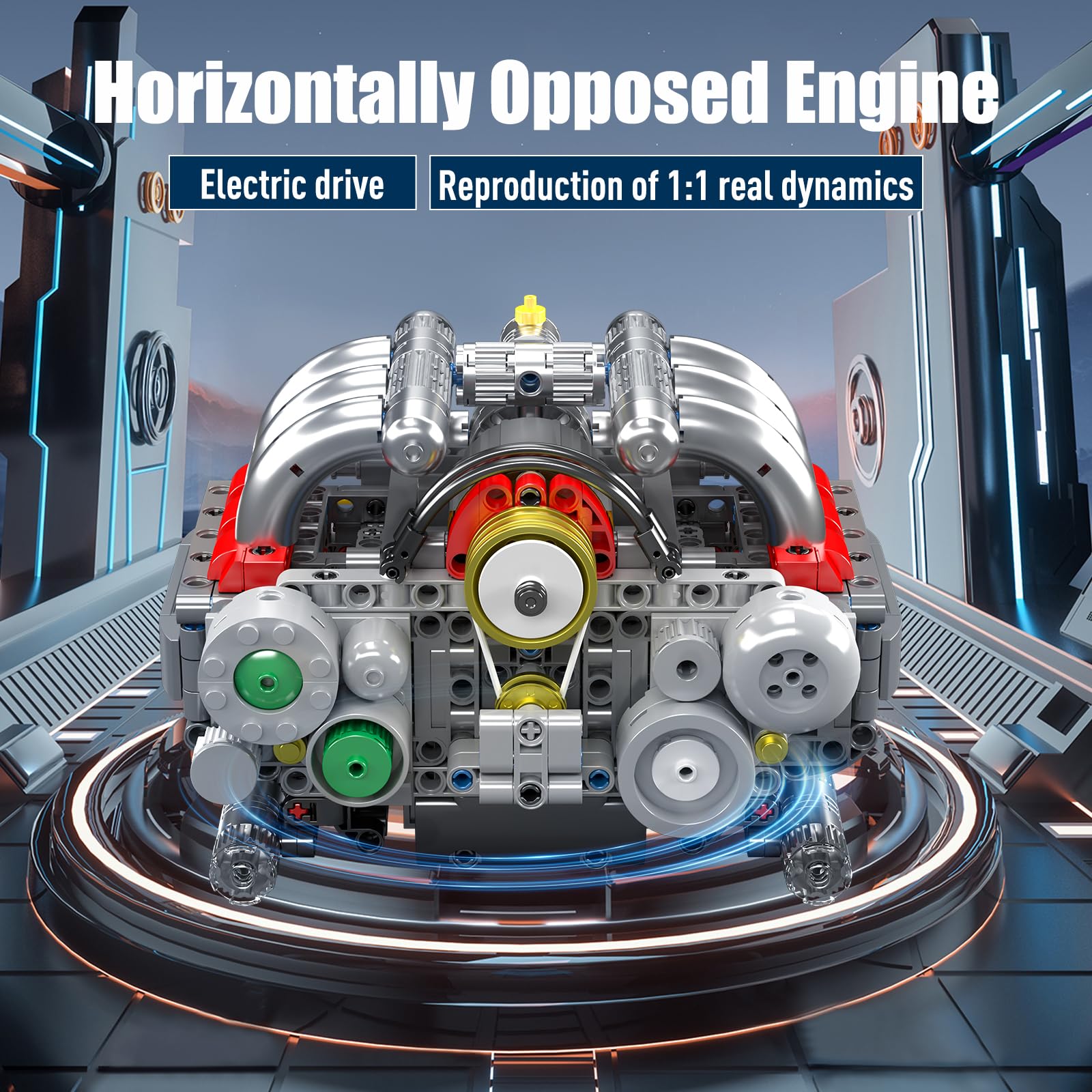 Mould King 10193 609Pcs Boxer  - огляд і ціна Model Kit Engine