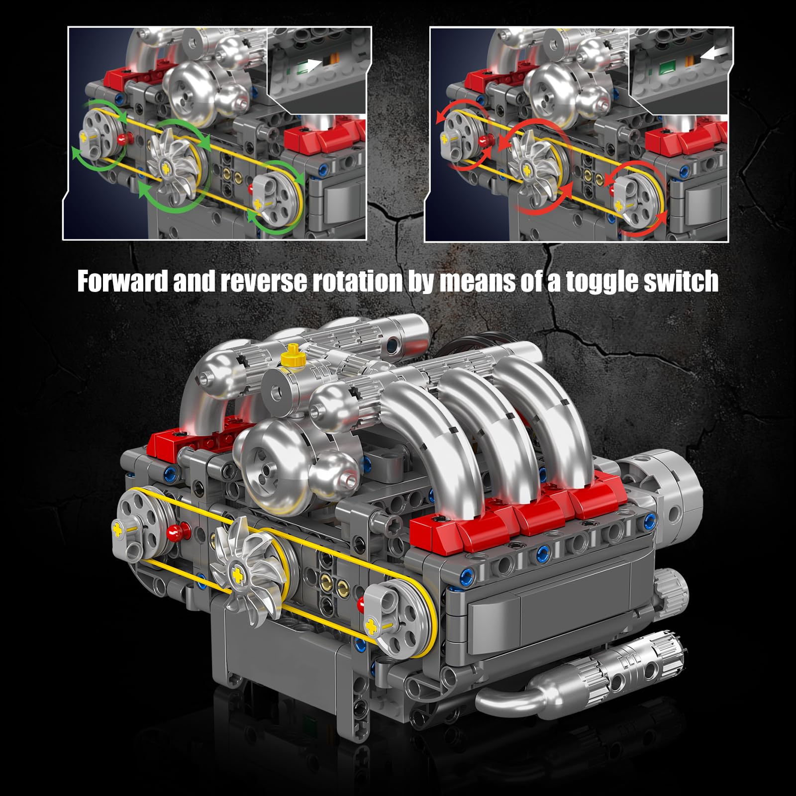 Mould King 10193 609Pcs Boxer  - огляд і ціна Model Kit Engine